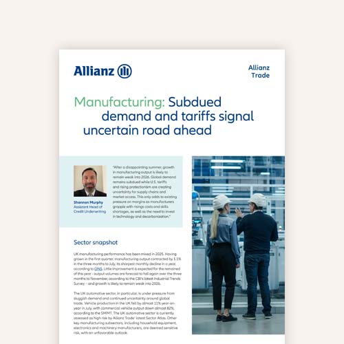 UK Manufacturing report – cover