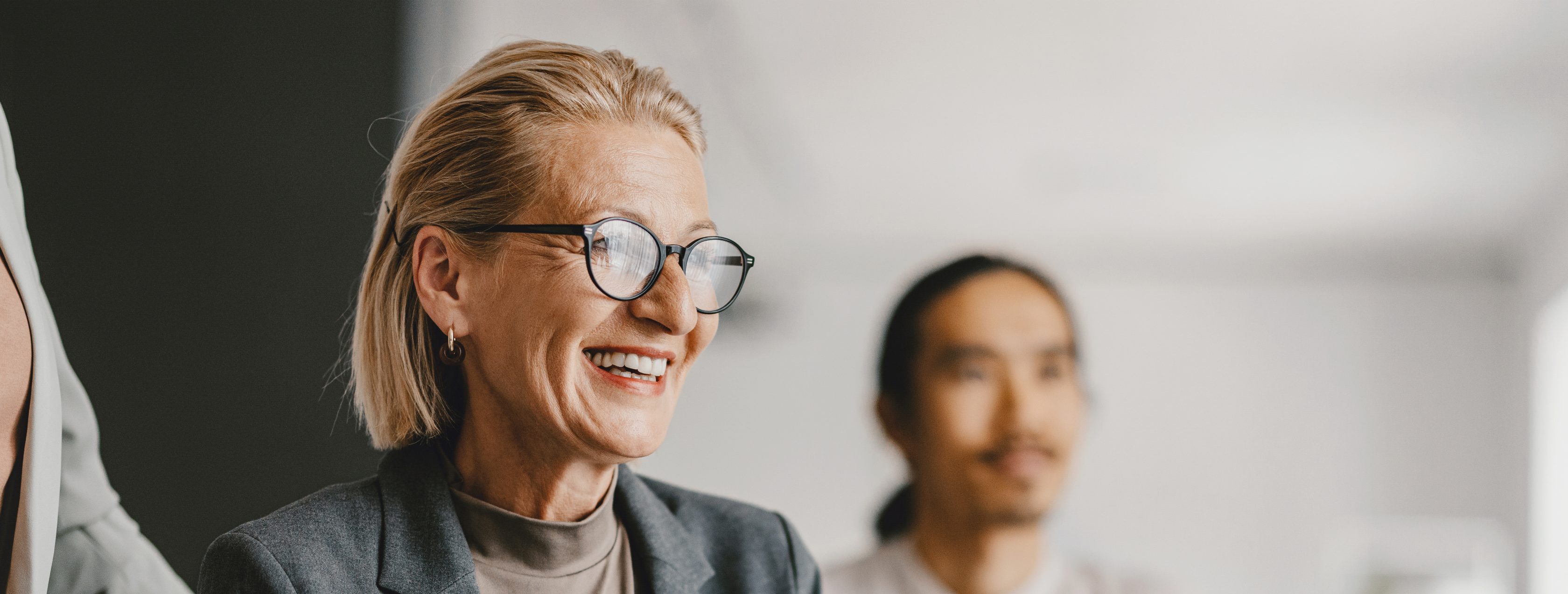 office setting with 3 co-workers