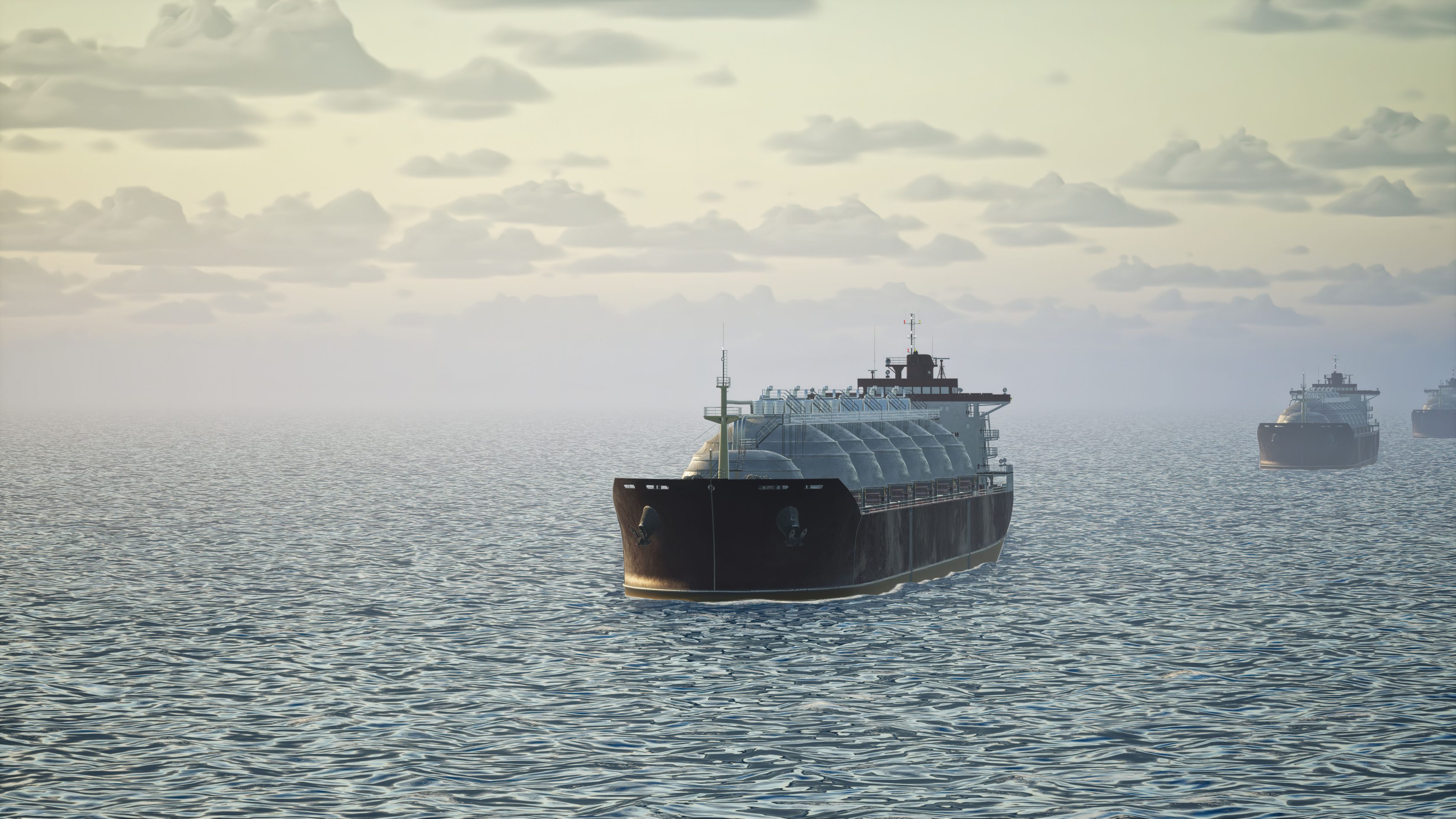 shipping container on the sea