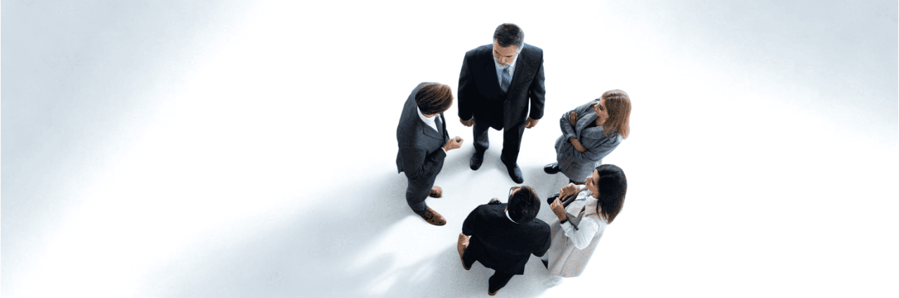 top-view-of-five-business-people-having-a-business-meeting-and-teamwork