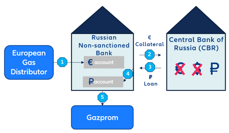 Figure 4: Proposed procedure by the CBR for RUB payments