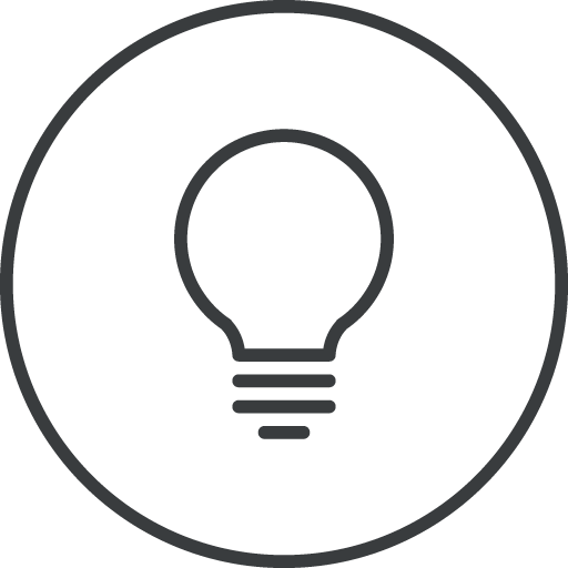 Icona di una lampadina