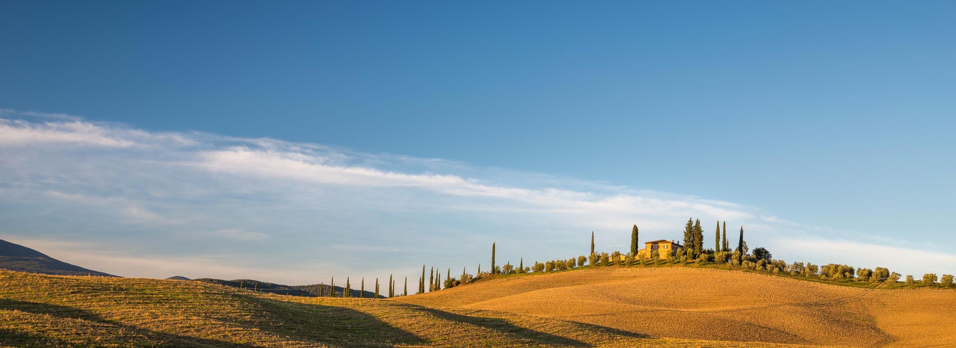 Vista di un panorama della Toscana