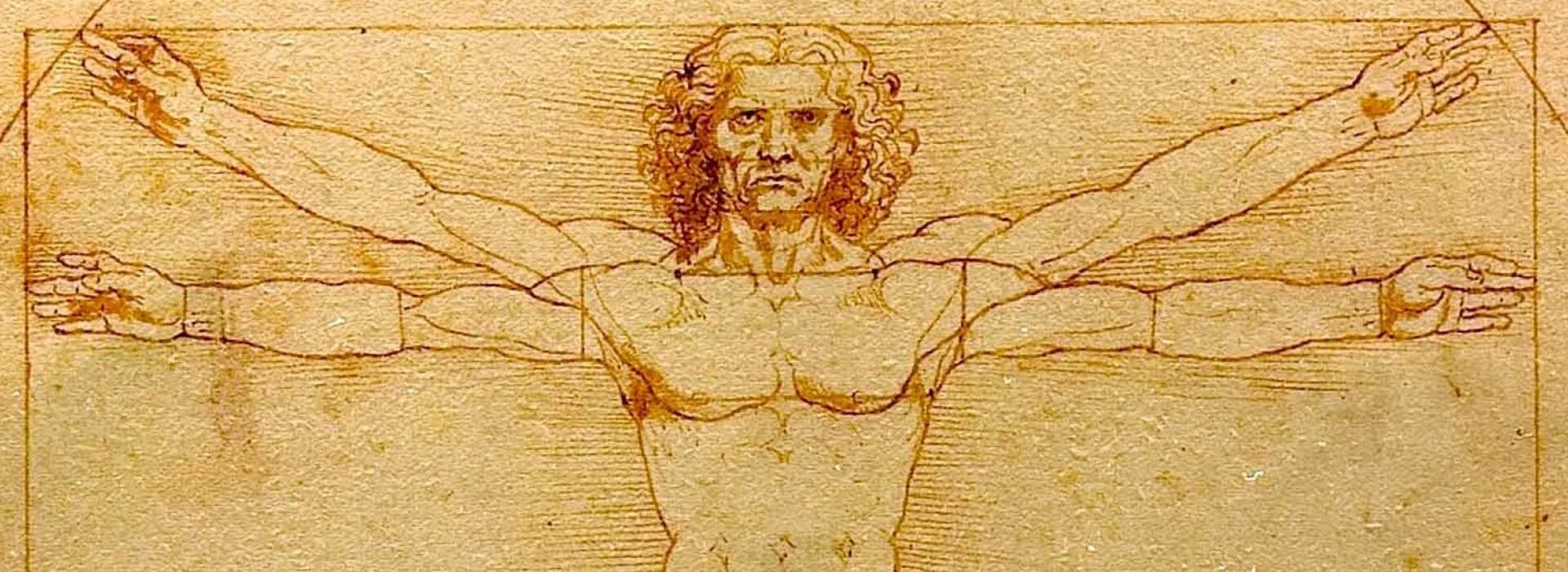 Uomo vitruviano di Leonardo Da Vinci