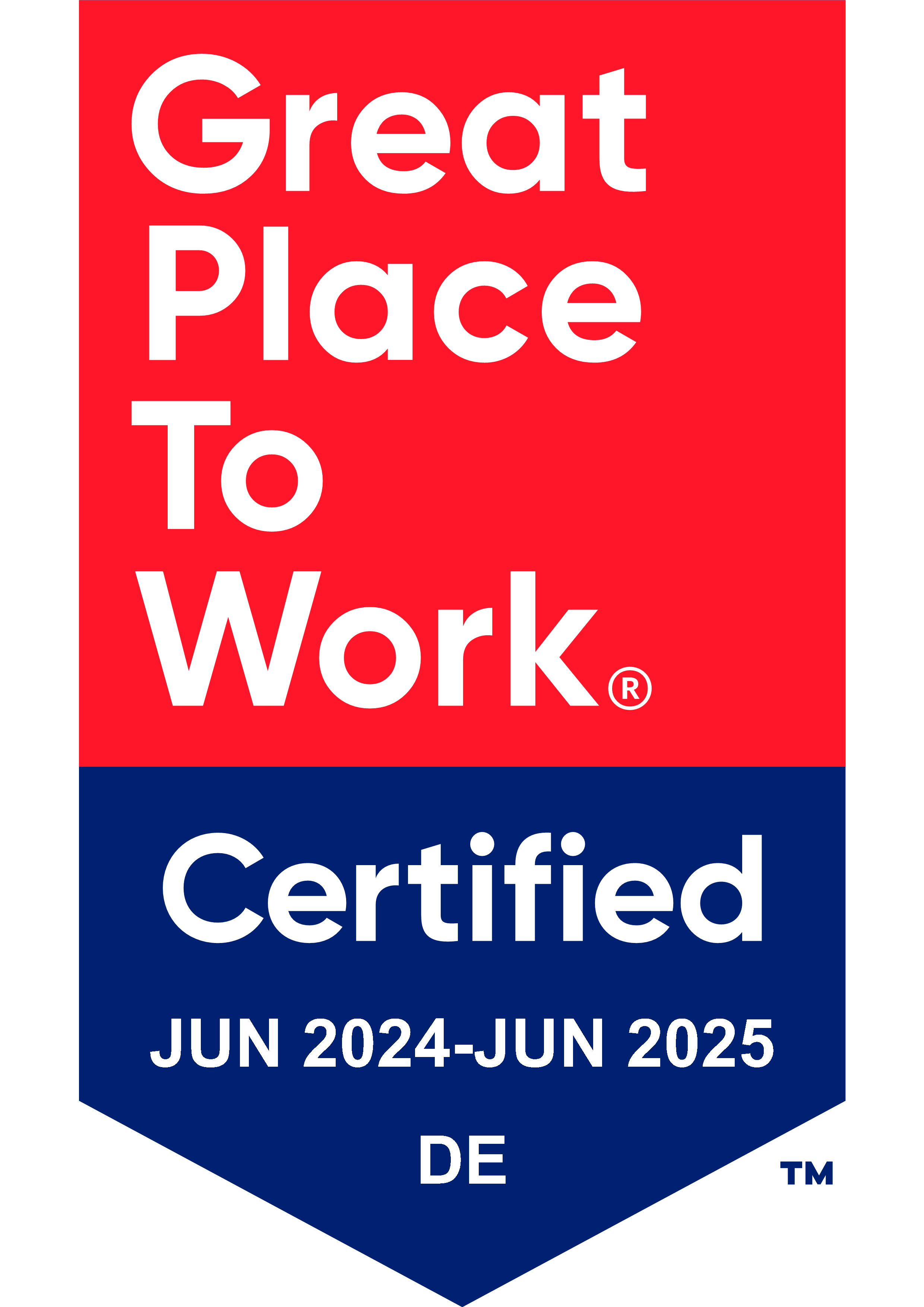 Great place to work certificate